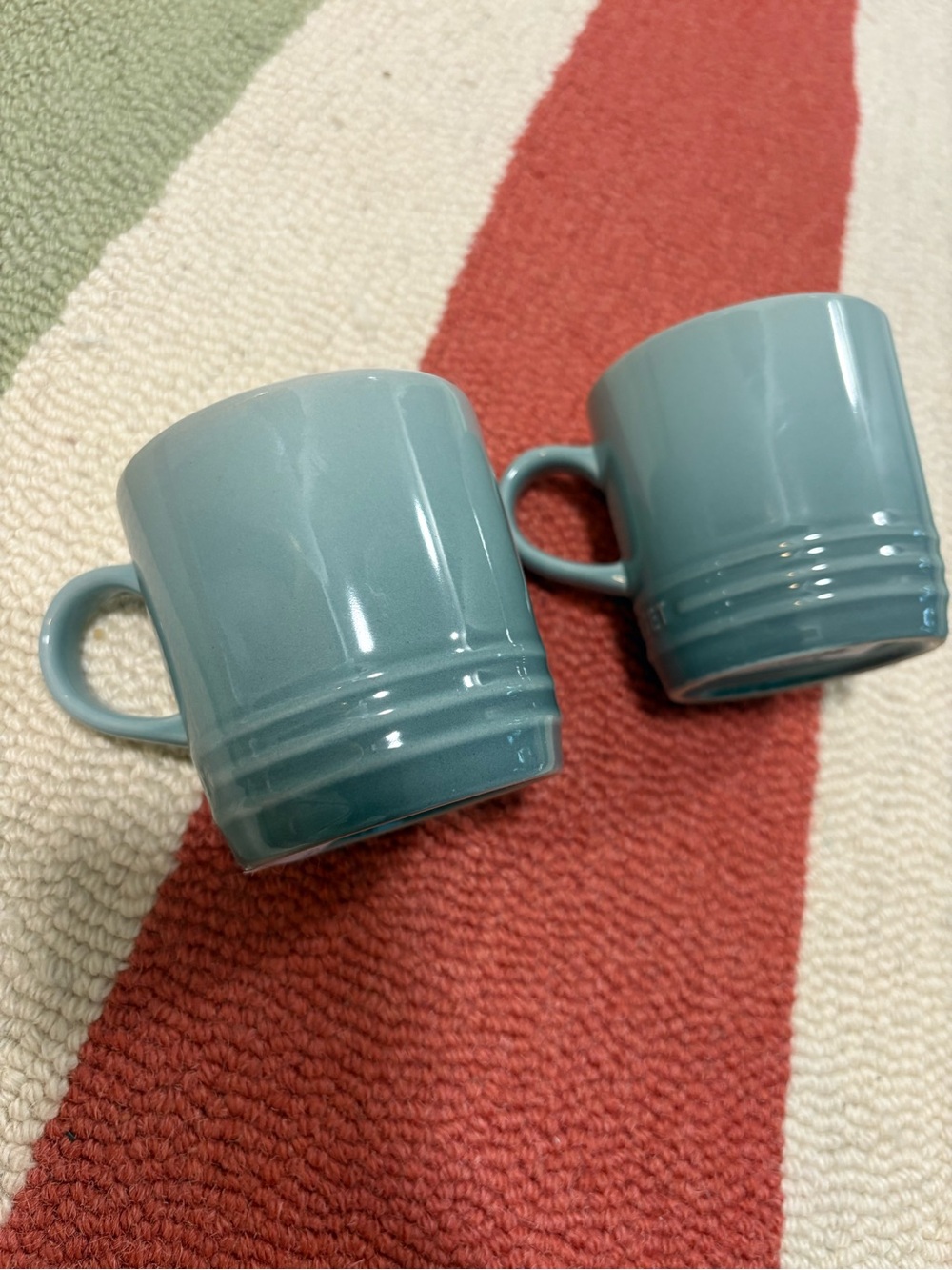 Le Creuset London Cappuccino 7 oz Mug in Sea Salt - Set of 2